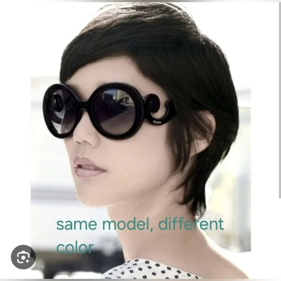 NWT Prada Women's Baroque Sunglasses Tortoise Round SPR 27N 2AU-6S1 55-22-135 - Picture 8 of 16